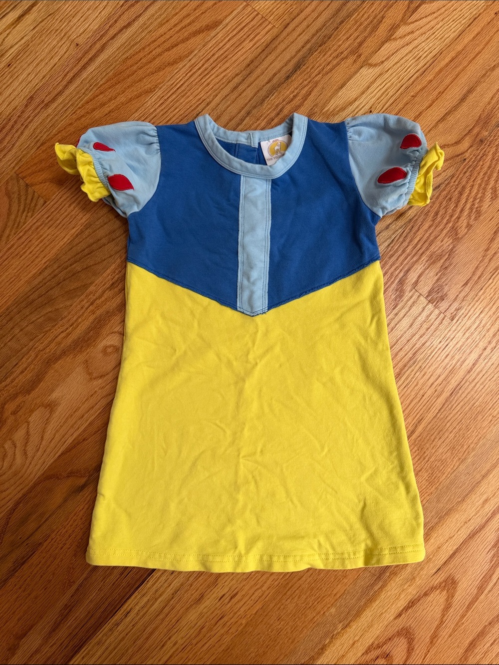 Blue & Yellow Girls' Princess-Inspired Dress